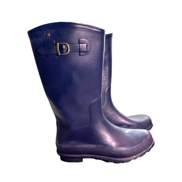 Emu Nelson W10572 Rain Boot Wellington Navy Women's Size 7 - Picture 8 of 9